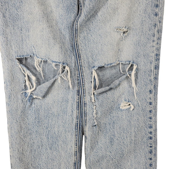 Aritzia Denim Forum Button Fly Jean 28x28 Women Joni High Rise Loose Fit Lt Blue - Picture 4 of 12